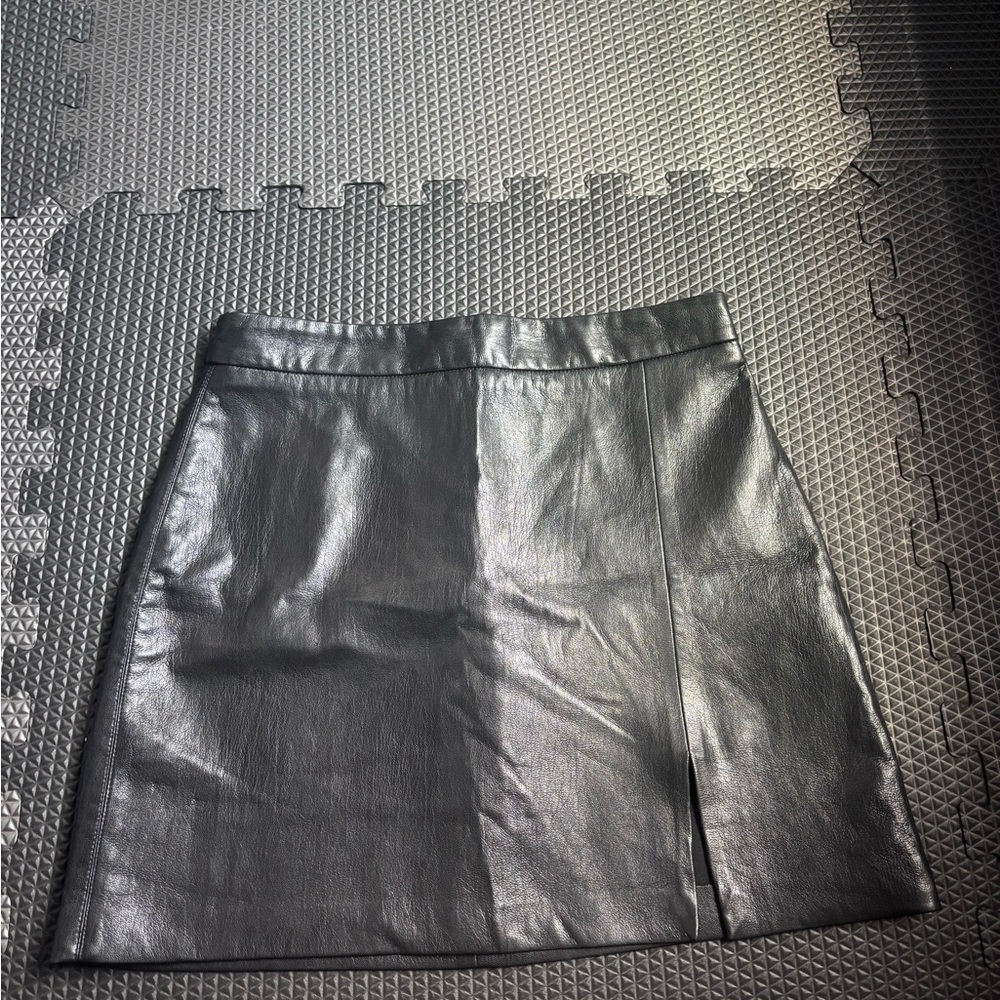 Aritzia Silver Pencil Mini Skirt Night Out